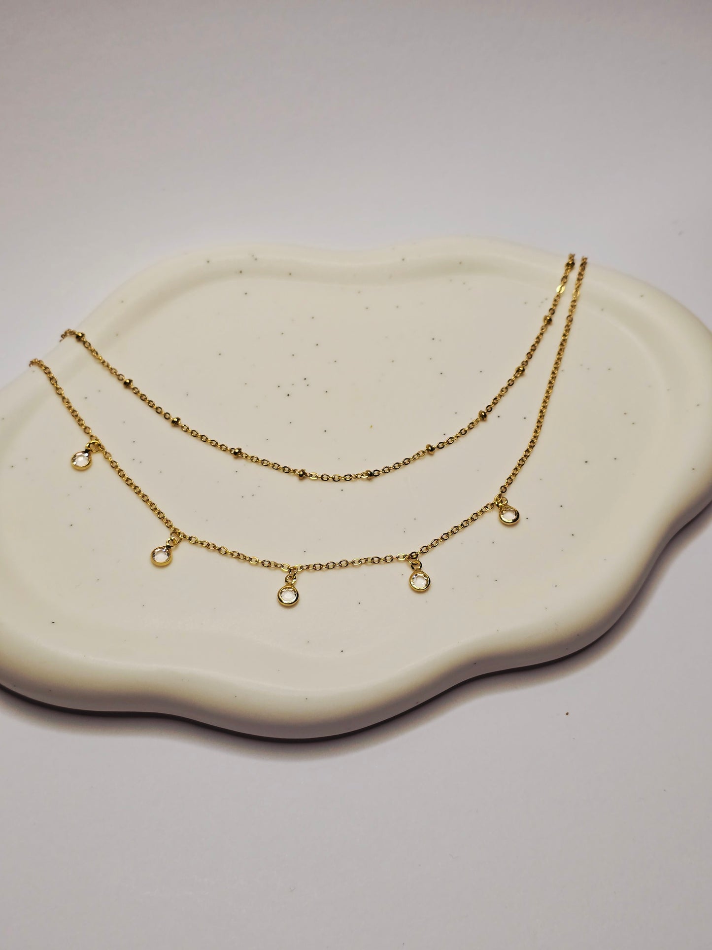 Halo Drop Necklace
