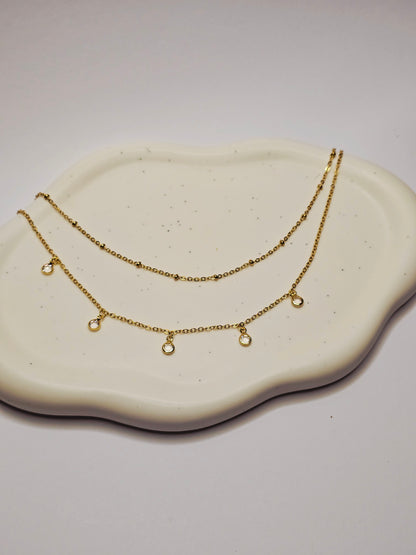 Halo Drop Necklace