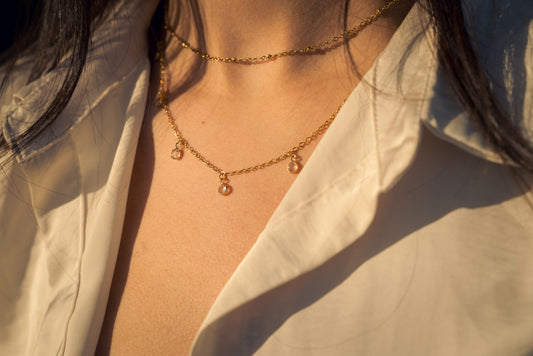 Halo Drop Necklace